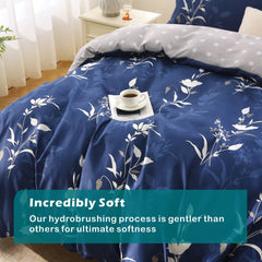 3 Piece Hotel Soft Microfiber Quilt Cover Set-2000TC Duvet/Donna Cover Set & Pillowcases -1 Quilt Cover Zipper Closure & 1 x 
