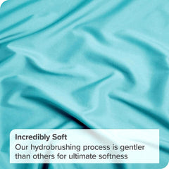 3 Piece Fitted Sheet Set- Fitted Sheet & Pillowcases -Breathable Bedding - Wrinkle, Fade, Stain Resistant- 40cm Deep Pocket F