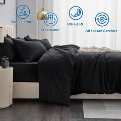 2 Piece Hotel Soft Microfiber Quilt Cover Set-2000TC Duvet/Donna Cover Set & Pillowcases -1 Quilt Cover Zipper Closure & 1 x 