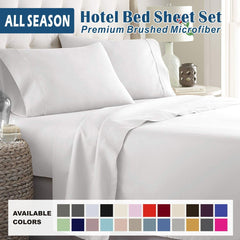 3 Piece Bed Sheet Set- Bedding Sheets & Pillowcases -Breathable Bedding - Wrinkle, Fade, Stain Resistant-Deep Pocket Flat Fit