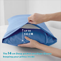 3 Piece Bed Sheet Set- Bedding Sheets & Pillowcases -Breathable Bedding - Wrinkle, Fade, Stain Resistant-Deep Pocket Flat Fit