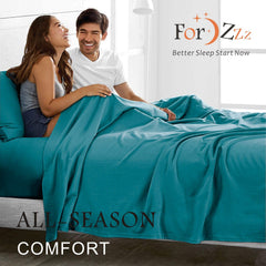3 Piece Bed Sheet Set- Bedding Sheets & Pillowcases -Breathable Bedding - Wrinkle, Fade, Stain Resistant-Deep Pocket Flat Fit