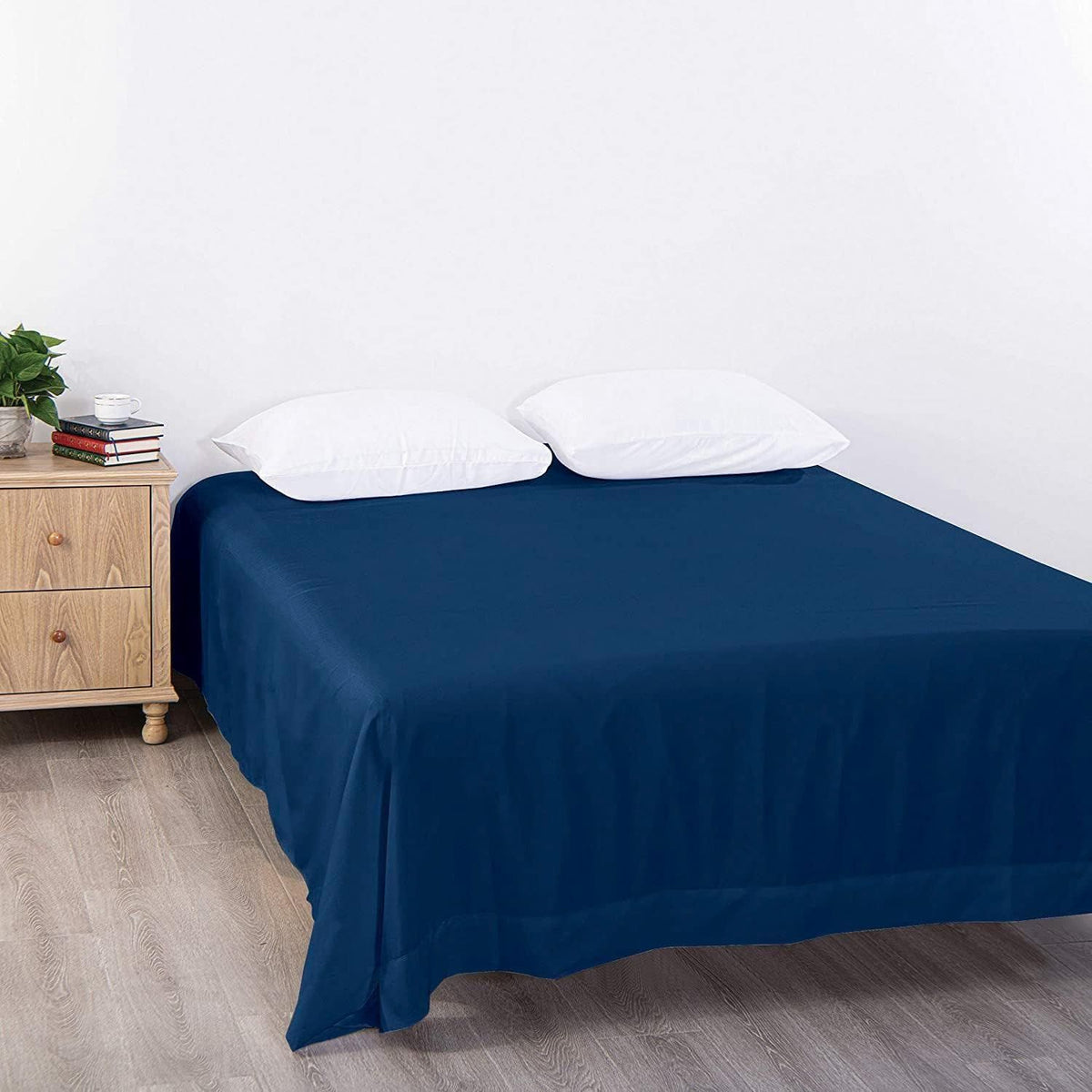 Elegant Comfort Premium Hotel Quality 1-Piece Single Flat Sheet, Luxury and Softest 2000 Thread Count Bedding Flat Sheet(Sing