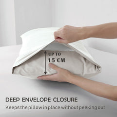 3 Piece Hotel Soft Microfiber Quilt Cover Set-2000TC Duvet/Donna Cover Set & Pillowcases -1 Quilt Cover Zipper Closure & 1 x 