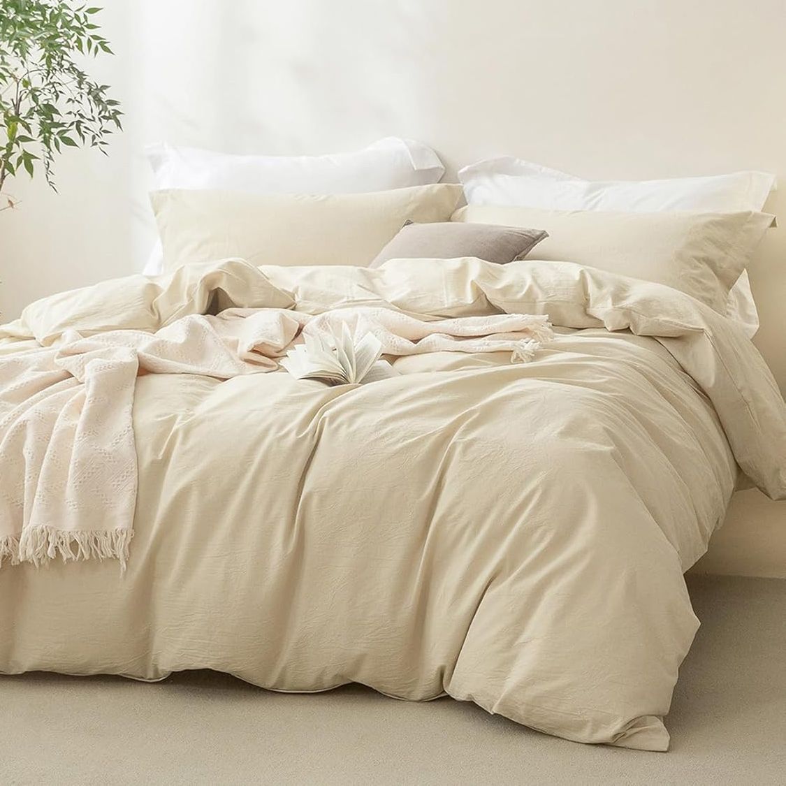 3 Piece Hotel Soft Microfiber Quilt Cover Set-2000TC Duvet/Donna Cover Set & Pillowcases -1 Quilt Cover Zipper Closure & 1 x 