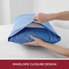 3 Piece Fitted Sheet Set- Fitted Sheet & Pillowcases -Breathable Bedding - Wrinkle, Fade, Stain Resistant- 40cm Deep Pocket F