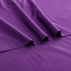 4 Piece Bed Sheet Set- Bedding Sheets & Pillowcases -Breathable Bedding - Wrinkle, Fade, Stain Resistant-Deep Pocket Flat Fit