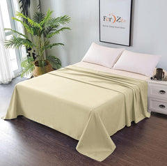 Elegant Comfort Premium Hotel Quality 1-Piece Super King Flat Sheet, Luxury and Softest 2000 Thread Count Bedding Flat Sheet(