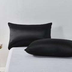 Satin Quilt cover Set Hotel 3 Pieces Quilt cover with Pillowcase, Art Silk Bedding Set-Luxury Soft Silky pillowcase for Hair 