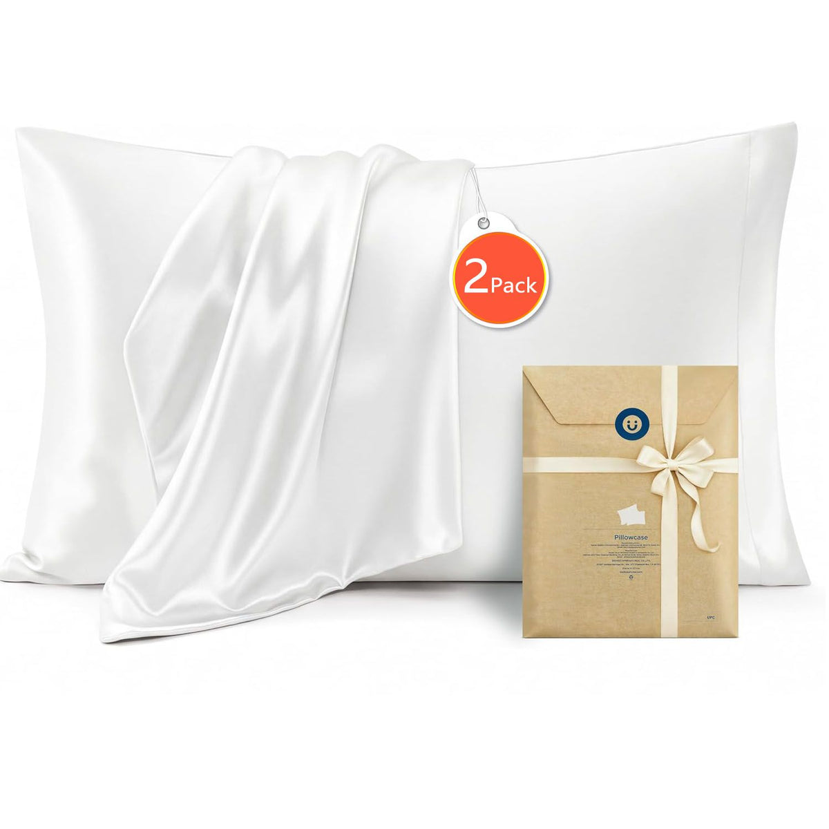 Silk Pillowcase for Hair and Skin Mulberry Silk Pillowcase Soft Breathable Smooth Both Sided Natural Silk Pillowcase with Env