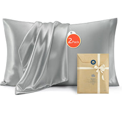 Silk Pillowcase for Hair and Skin Mulberry Silk Pillowcase Soft Breathable Smooth Both Sided Natural Silk Pillowcase with Env