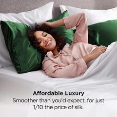 Silk Pillowcase for Hair and Skin Mulberry Silk Pillowcase Soft Breathable Smooth Both Sided Natural Silk Pillowcase with Env