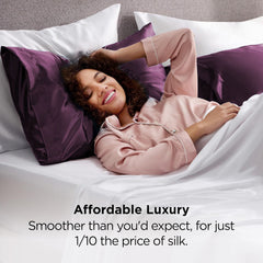 Silk Pillowcase for Hair and Skin Mulberry Silk Pillowcase Soft Breathable Smooth Both Sided Natural Silk Pillowcase with Env