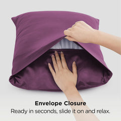 Silk Pillowcase for Hair and Skin Mulberry Silk Pillowcase Soft Breathable Smooth Both Sided Natural Silk Pillowcase with Env
