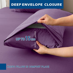 3 Piece Hotel Bamboo Cooling Sheet Set -Ultra Soft 2000TC Breathable Bed Sheets Set with 37 Centimetre Deep Pocket-Cooling Sh