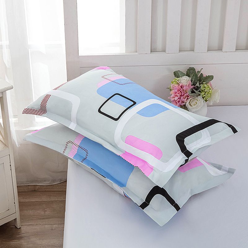 Tiao yuyun Pillowcase Pair Polyester 48x74cm 48*74cm [pillowcase one]