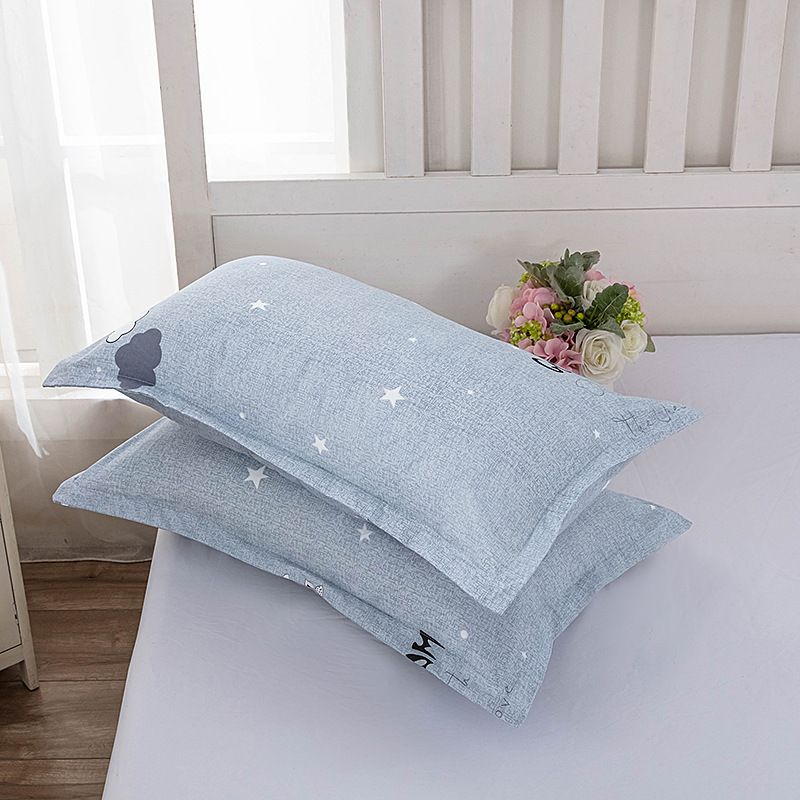 Tiao yuyun Pillowcase Pair Polyester 48x74cm 48*74cm [pillowcase one]