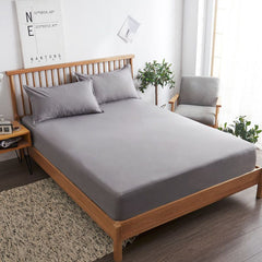 Cotton Bed Sheet - Light Grey/Grey - 40s Cotton Bed Sheet - 100x200cm - Image 3
