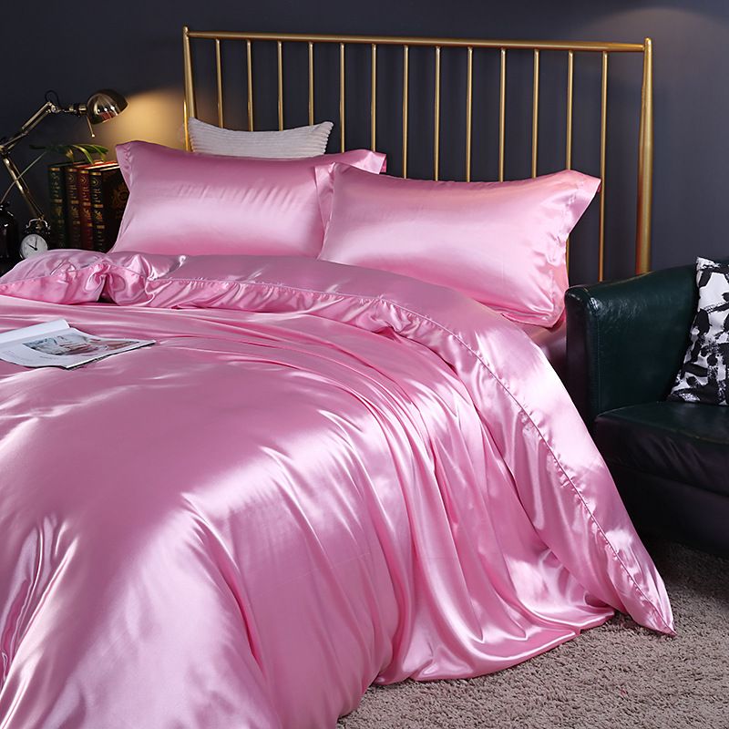 Shurui Silk Four Piece Set 150x200cm 1.2 m bed hat four-piece set [quilt cover 150x 200cm]
