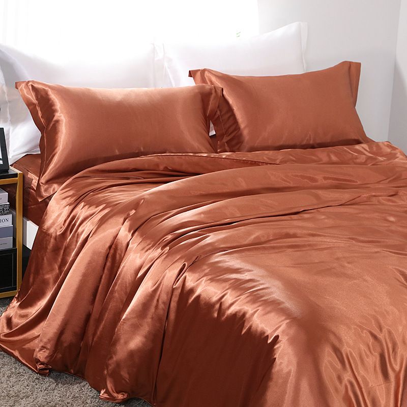Shurui Silk Four Piece Set 150x200cm 1.2 m bed hat four-piece set [quilt cover 150x 200cm]