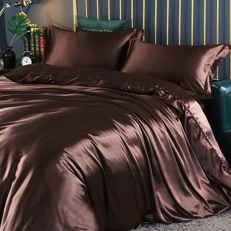 Shurui Silk Four Piece Set 150x200cm 1.5 meters bed sheets [quilt cover 200x 230cm]