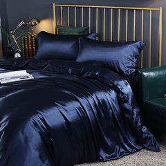 Shurui Silk Four Piece Set 150x200cm 1.8 meters bed sheets [quilt cover 200x 230cm]