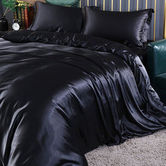 Shurui Silk Four Piece Set 150x200cm 1.8 meters bed sheets [quilt cover 200x 230cm]