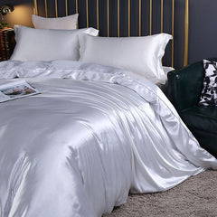 Shurui Silk Four Piece Set 150x200cm 1.8 meters bed sheets [quilt cover 200x 230cm]