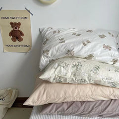 Lu Mi Er - Cotton Pillowcase - Brown - 48x74 - Image 4