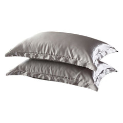 Silk Pillowcase Polyester 30s Washed Matcha green 48x74cm [pair]