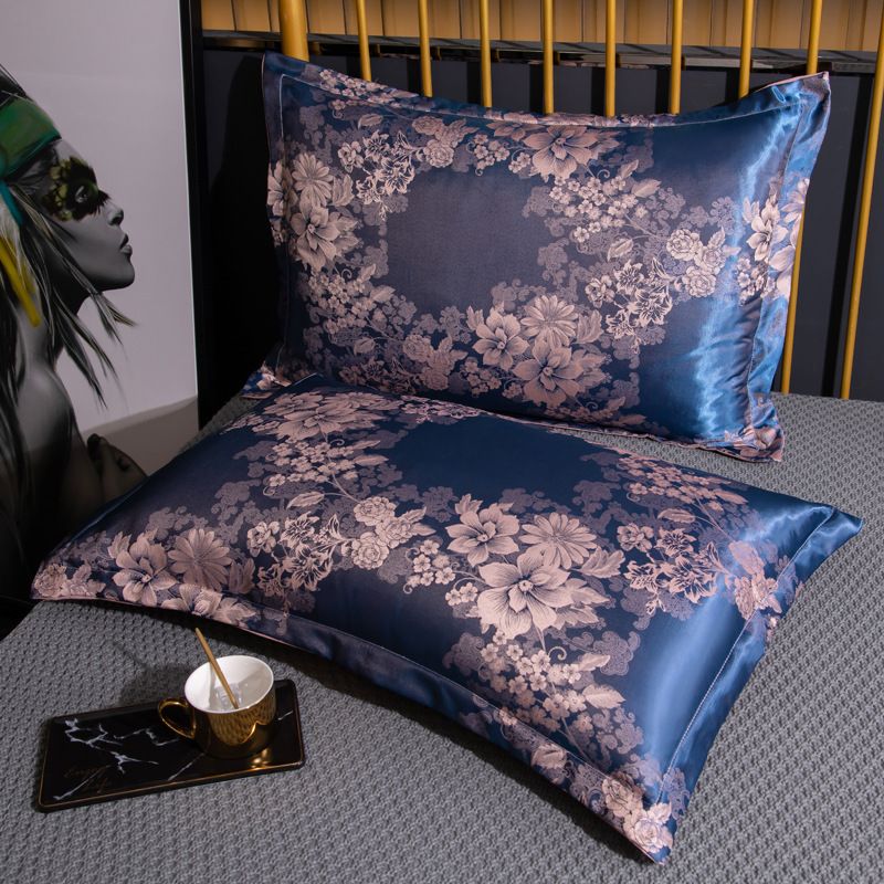 Jacquard Pillowcase Polyester 48x74cm 48*74cm [one pack]