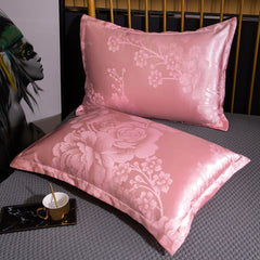 Jacquard Pillowcase Polyester 48x74cm 48*74cm [one pack]