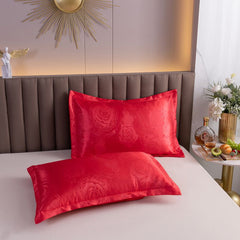 Jacquard Pillowcase Polyester 48x74cm 48*74cm [one pack]