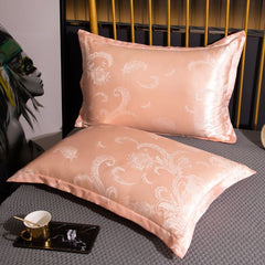 Jacquard Pillowcase Polyester 48x74cm 48*74cm [one pack]
