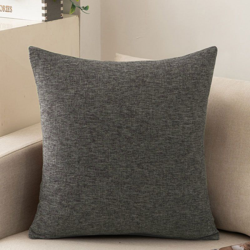 Shengdu Solid Color Polyester Pillow Case 40x40cm csmm dark gray 50*70cm single pillowcase