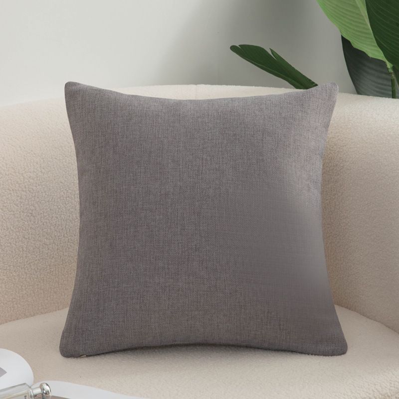 Shengdu Solid Color Polyester Pillow Case 40x40cm csmm medium gray 40*60cm with pillow core