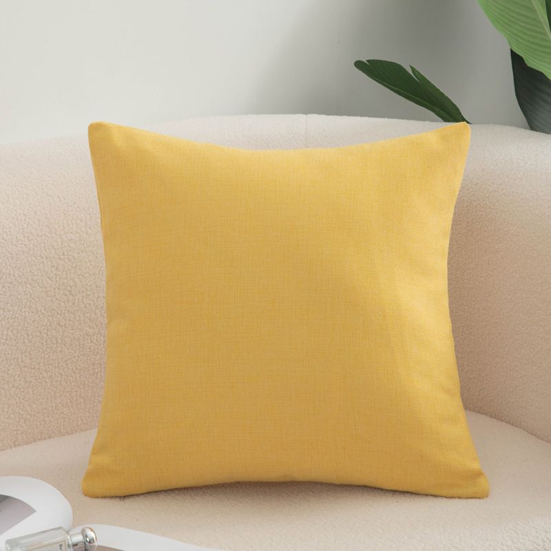 Shengdu Solid Color Polyester Pillow Case 40x40cm csmm bright yellow 50*50cm with pillow core