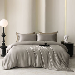 Oval Silk Workshop 22 Momme Silk Four Piece Set 1.5 m bed (2x 2.3 m quilt cover 2.3x 2.5 m bed sheet)