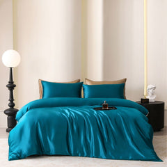 Oval Silk Workshop 22 Momme Silk Four Piece Set 1.2 m bed (1.5x 2 m quilt cover 2x 2.3 sheets