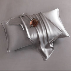 Oval Silk Workshop 22 Momme Silk Four Piece Set 1.5 m bed (2x 2.3 m quilt cover 2.3x 2.5 m bed sheet)