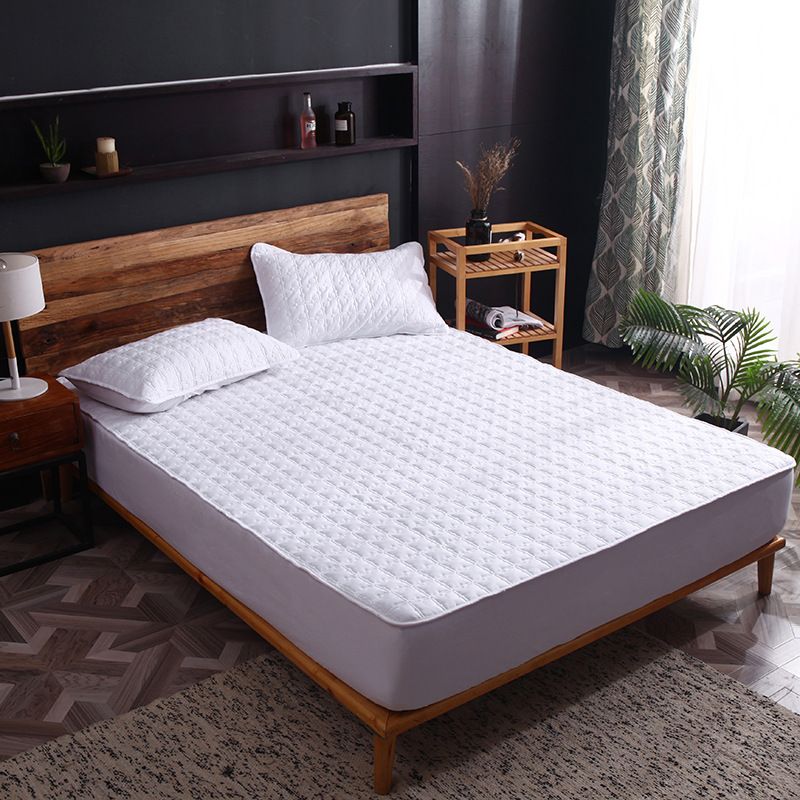 Cotton Geometric Pillowcases - Grey - 2-Pack - Grid Bai Dage - 90x200cm