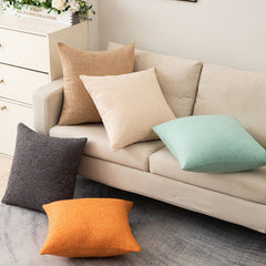 Shengdu Solid Color Polyester Pillow Case 40x40cm csmm dark green 60*60cm with pillow core