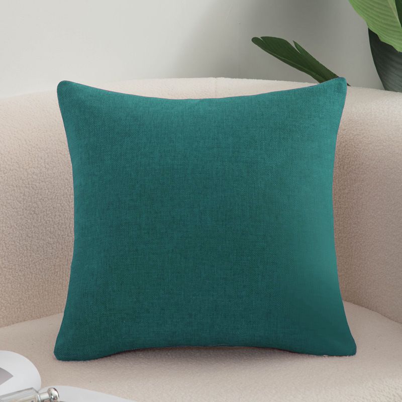 Shengdu Solid Color Polyester Pillow Case 40x40cm csmm dark green 45*45cm single pillowcase