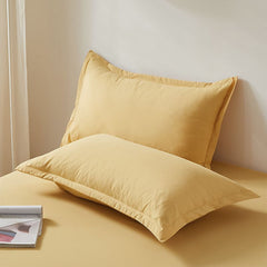 Cotton Mattress Cover Non Slip Bed Sheet Bean paste A pair of matching pillowcases