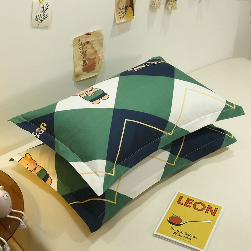 Pillowcase Pair 48x74 Polyester Twill 48x 74cm ± 2cm [pillow core a pillowcase a]