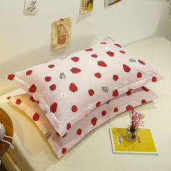 Pillowcase Pair 48x74 Polyester Twill 48x 74cm ± 2cm [pillow core a pillowcase a]