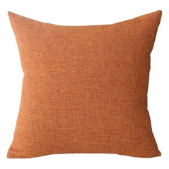 Le Su Cotton Linen Cushion Solid Color with Core 59# elegant gray 45*45-single pillowcase