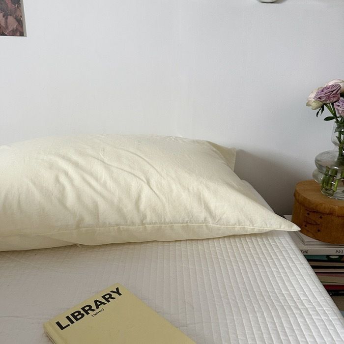 Cotton Pillowcase - Beige - 48x74