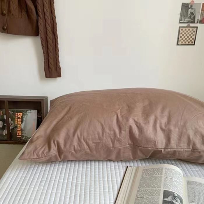 Cotton Pillowcase - Maroon - 48x74