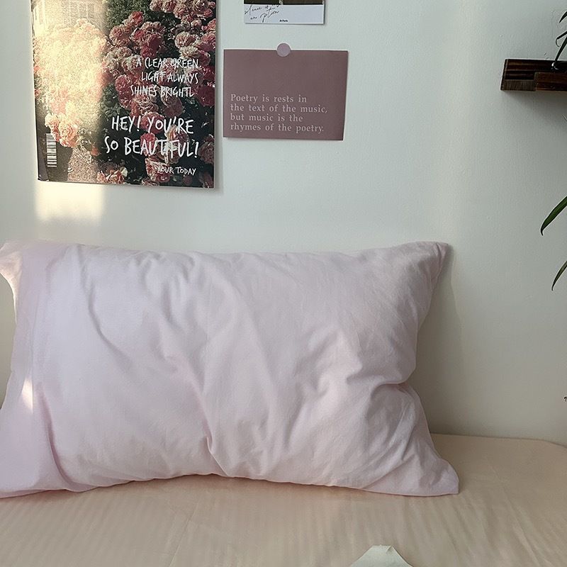 Cotton Pillowcases - Pink - 2-Pack - Cherry - 48x74